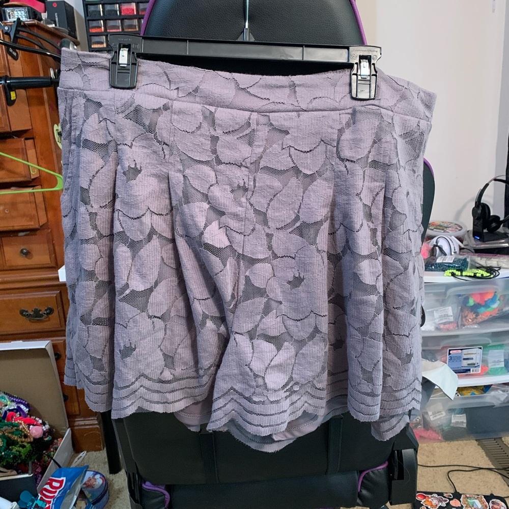 Torrid Grey Lace Skort